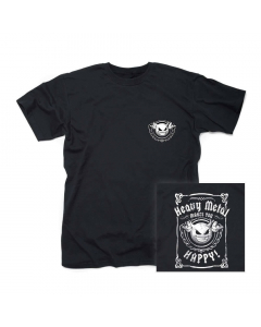 Heavy Metal Makes You Happy! Pocket Logo T-shirt