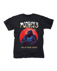 43957 monkey 3 live at freak valley t-shirt
