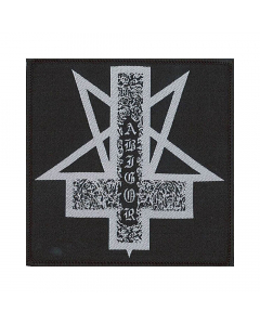44240 abigor pentagram cross logo patch
